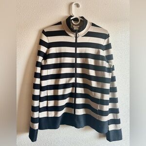 Akris Punto Wool Striped Cardigan Sweater. XL/ FR 44 $835